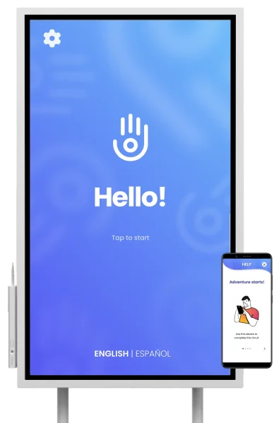 Mockup Samsung Flip + Android